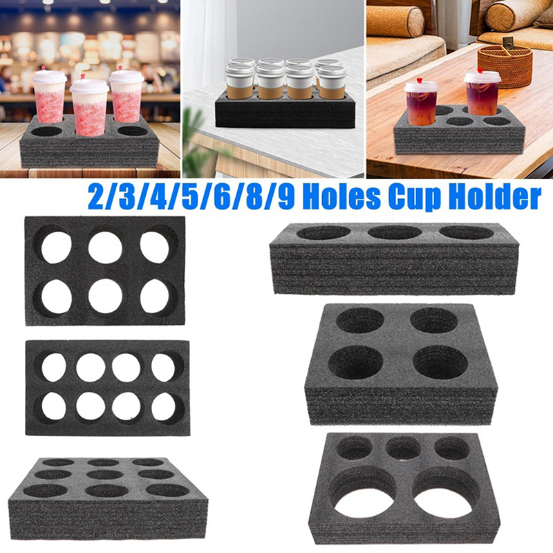 Cup Carrier Holder Drink Tray Takeout Coffee Trays Disposable Beverage Delivery Holders Out Take Packing Go Carry Drinks. 
