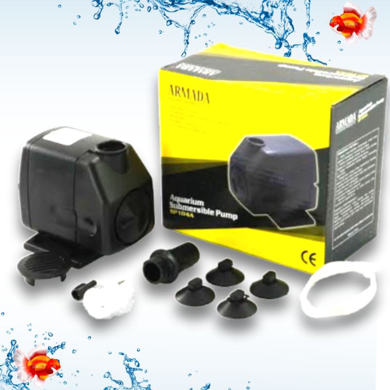 Pompa aquarium Kolam Hidroponik ARMADA SP 104A Submersible pump