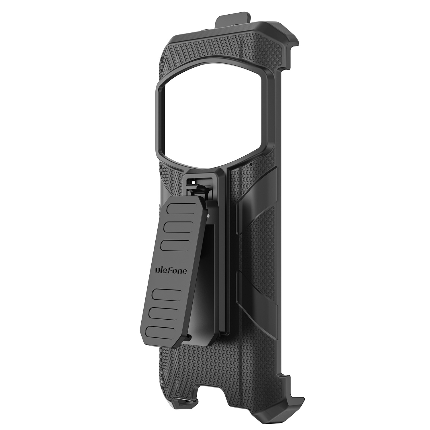 Cho áo giáp Ulefone 21 vỏ điện thoại kẹp sau Ulefone với Carabiner (Màu Đen)