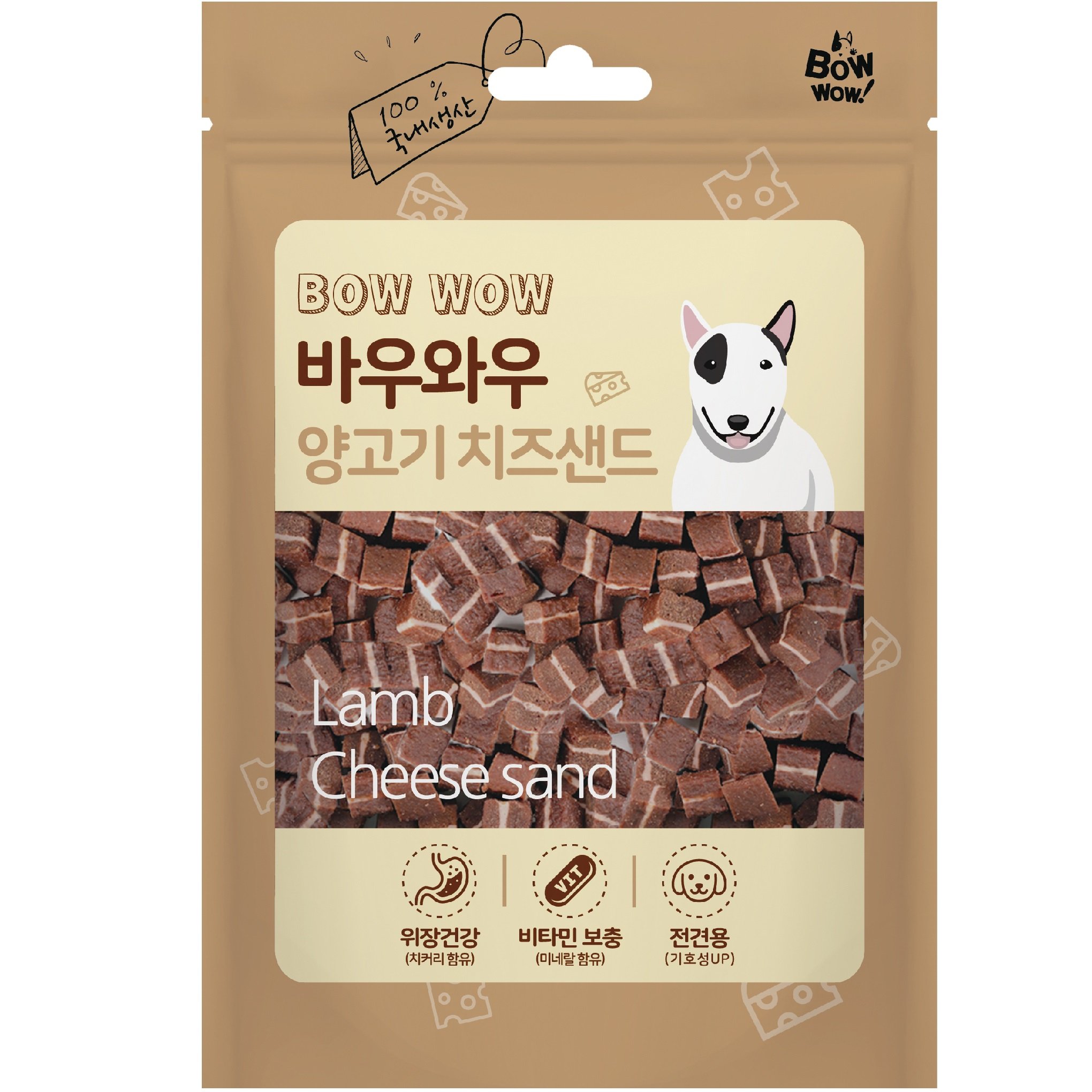 PHÔ MAI VIÊN BOWWOW CHO CHÓ MÈO - 100G