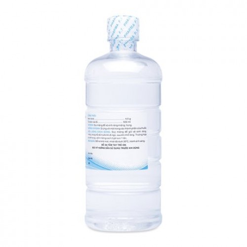 Nước muối súc miệng 3/2 chai 500ml