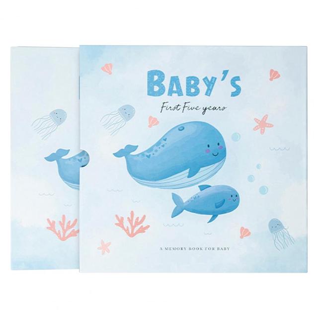 【Be worth】 Baby Memory Book Premium Thickened Paper Keepsake Record Minimalist First Year Milestone Journal Scrapbook Album