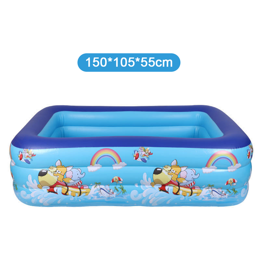 Swimming Pool for Kids Kolam Renang 1.2 Meter Kolam Tiup Kotak 3 Ring ...