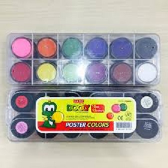 Hộp 12 màu nước Dooly Poster D.A 30ml