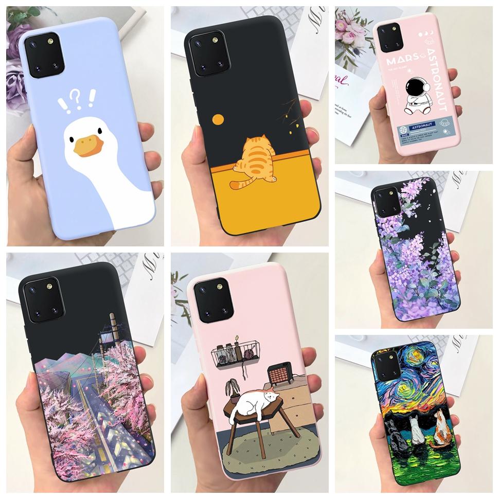 Cute Painted Phone Cases For Samsung Galaxy Note 10 Lite Case Note10 Lite Soft Slim Back Cover For Galaxy Note10 Lite Bags