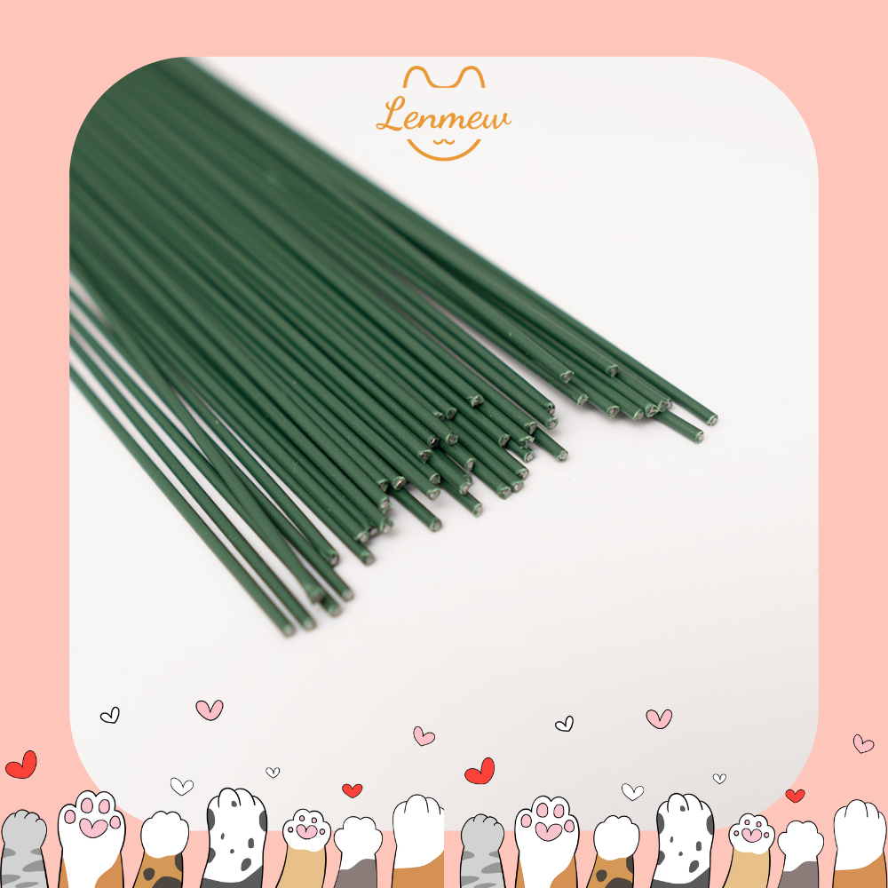 Que Kẽm Làm Cành Hoa Len Handmade (40Cm) (Set 10 Cành)