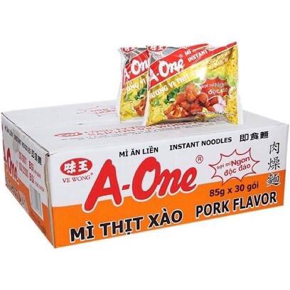 [HSD T8-2023] Thùng 30 gói mì A-One thịt xào 85g