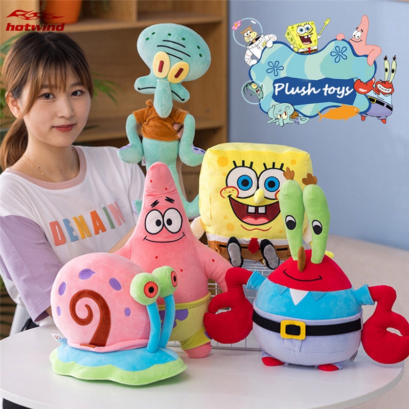 Đồ chơi thú nhồi bông mềm chủ đề hoạt hình Spongebob nhiều phong cách tùy