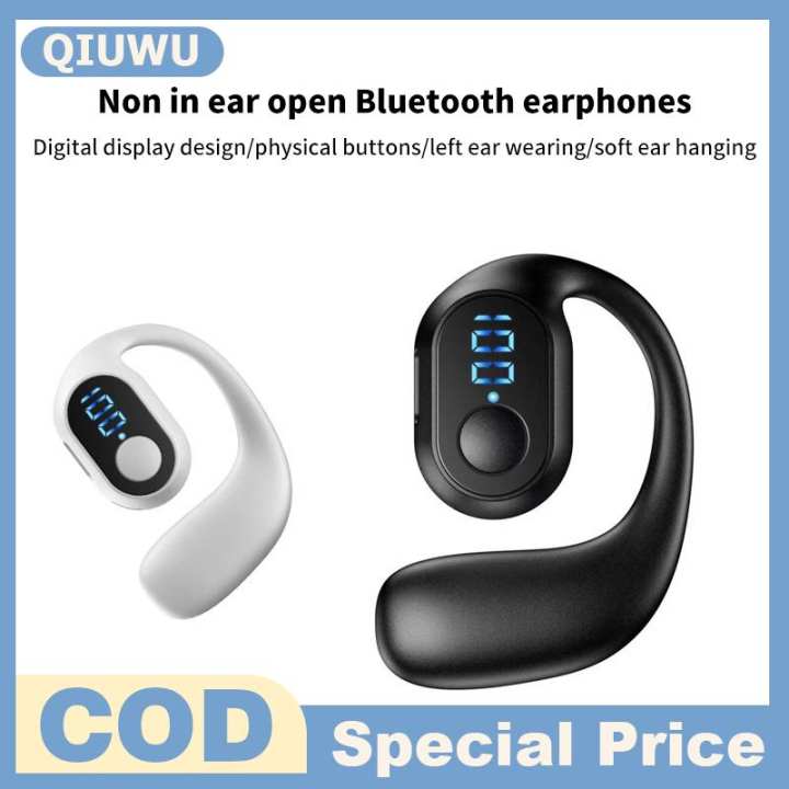 QIUWU Tai Nghe Không Dây Với Màn Hình Hiển Thị Kỹ Thuật Số Với Microphone Tai Nghe Khử Tiếng Ồn Tai Nghe Cho Lái Xe Audifonos C - Hình ảnh 3