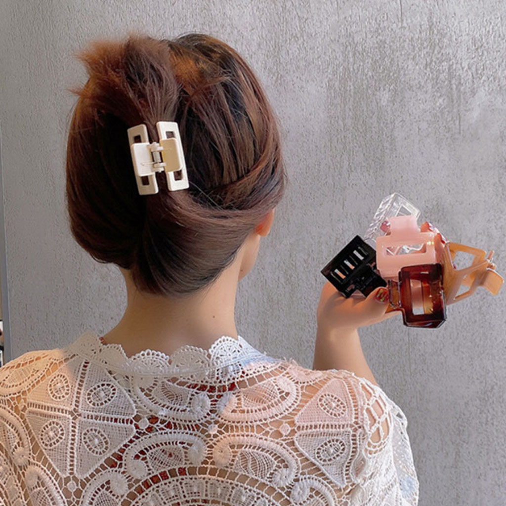 Kẹp tóc càng cua Vuông mini nhiều màu xinh