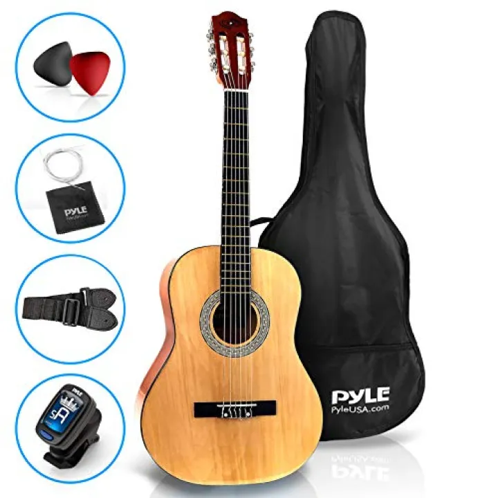 Pyle 36 Rdquo Classical Acoustic Guitar 3 4 Junior Size 6 Linden Wood Guitar W Gig Bag Tuner Nylon Strings Picks Strap For Beginners Adults Right Natural Pgacls82 Lazada Singapore