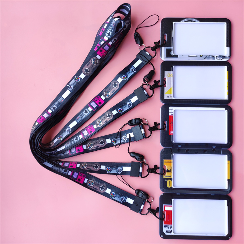 Neck Card Retro Tape Camera Card Holder Lanyard Neck Strap Credit Card Case ID ...