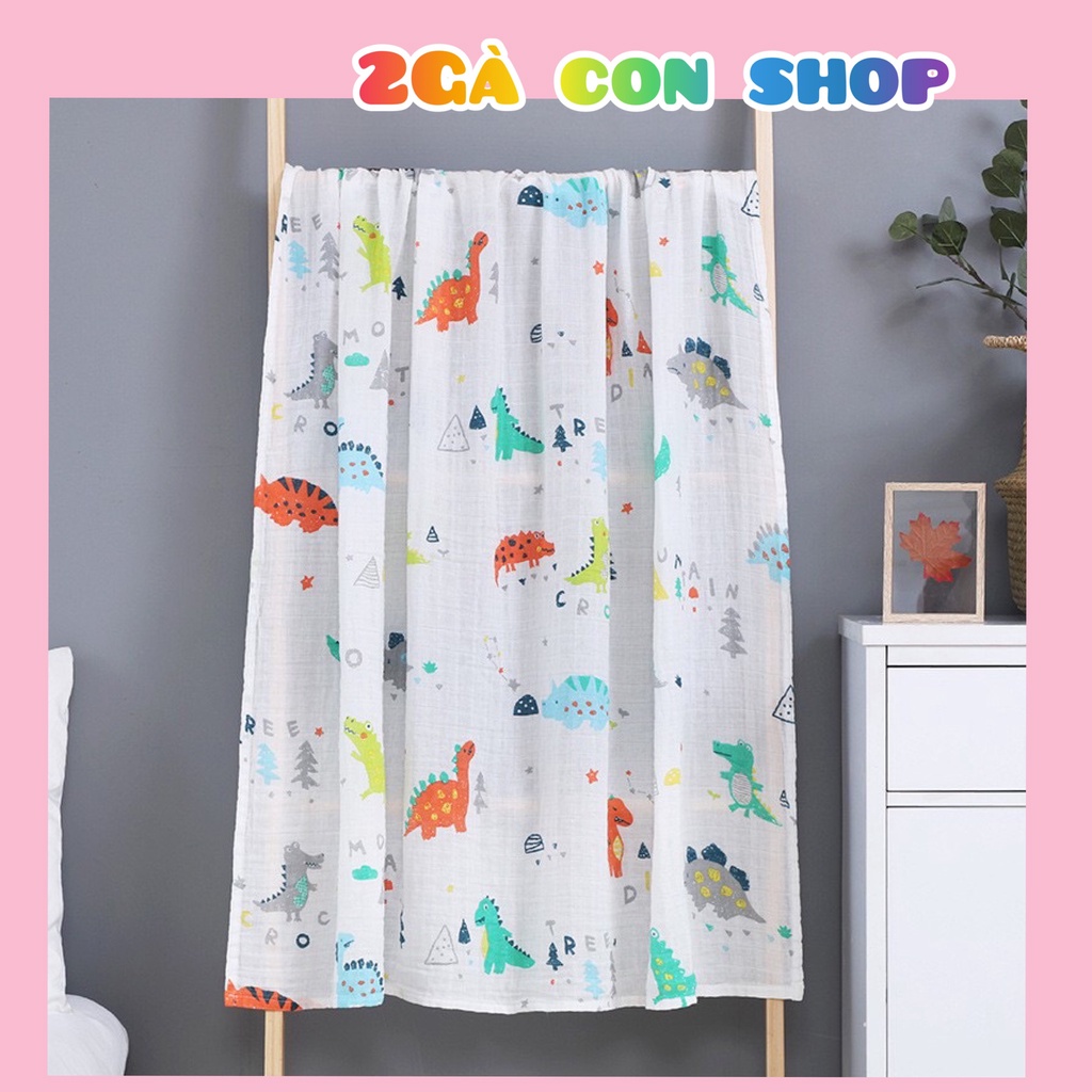 Khăn tắm/khăn quấn bé Smulin cuộn 2lớp 120cm