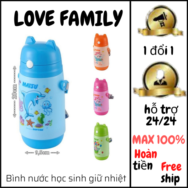 Bình nước học sinh giữ nhiệt (Duy Tân) 400ML