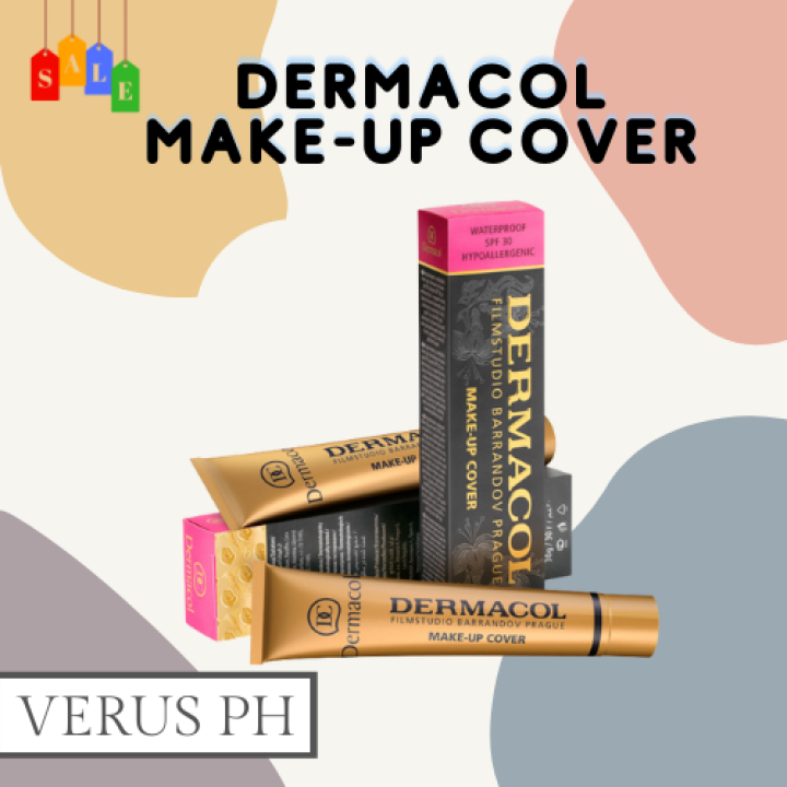ORIGINAL DERMACOL MAKEUP COVER provides PERFECT COVERAGE for Face body ACNE  PIMPLES SCARS TATTOO Foundation 30g/
