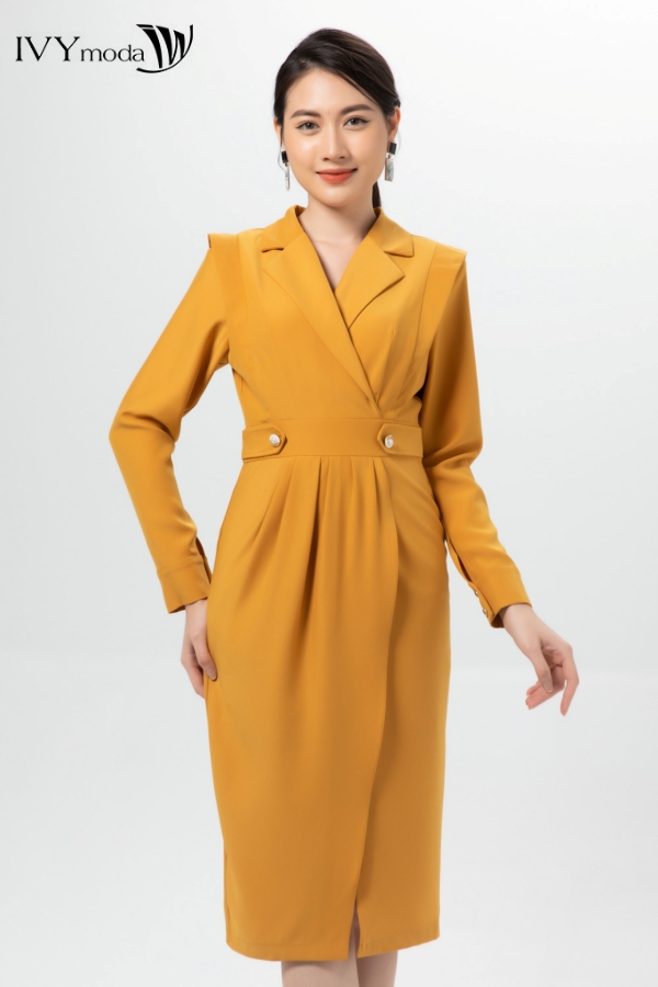 Đầm dáng vest ivy moda ms 48m7136