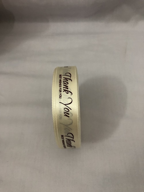 Ruy băng lụa 2 cm chữ "Thank You" đủ màu/cuộn