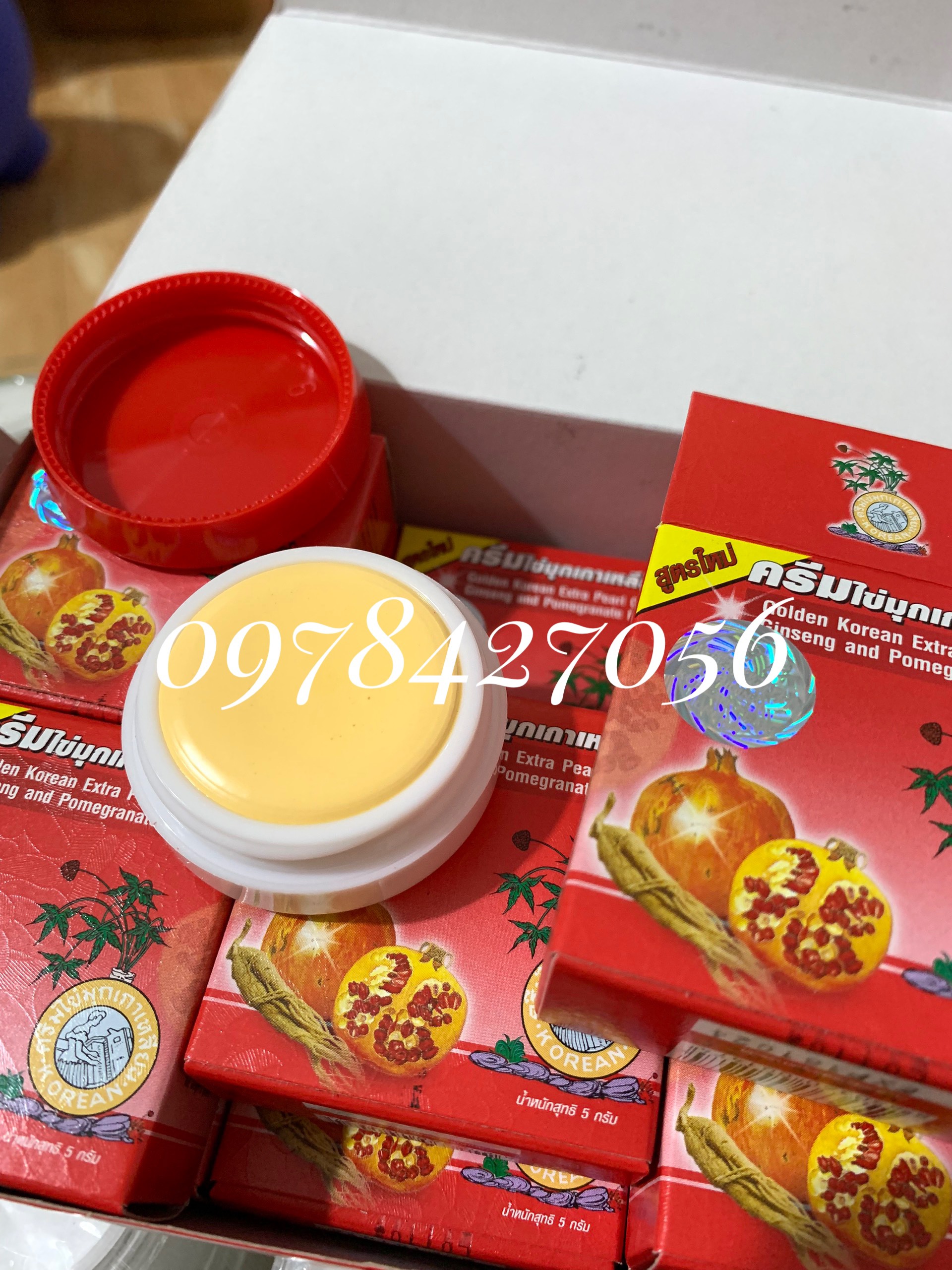 Lố 12h kem Sâm Lựu đỏ Thái Lan Loại 1
