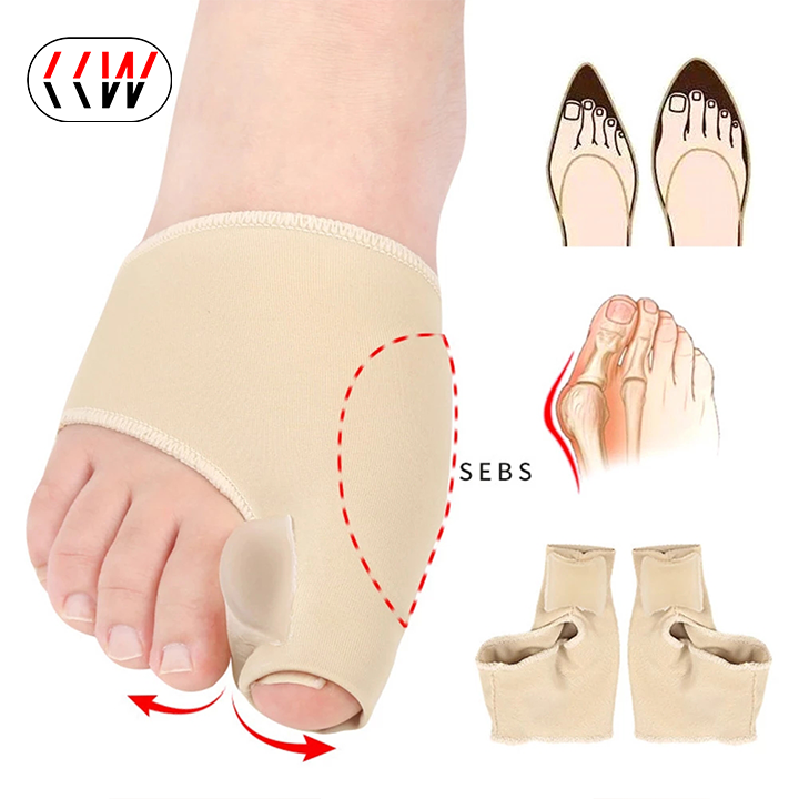 2Pcs Toe Separator Hallux Valgus Corrector Bunions Valgus Haluksy