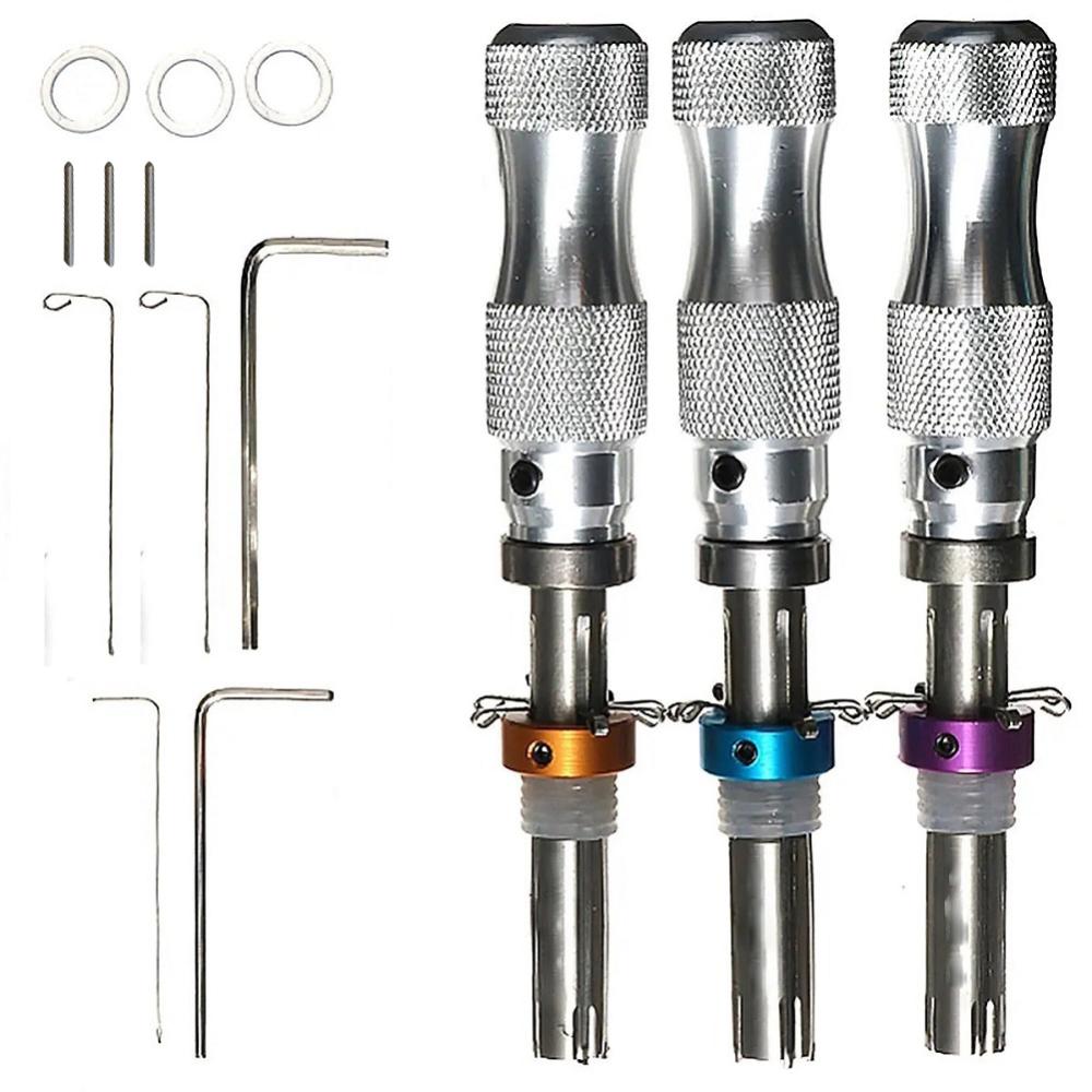 3 cái Ống 7 pins chọn khóa công cụ công cụ thợ khóa Bộ nậy khóa
