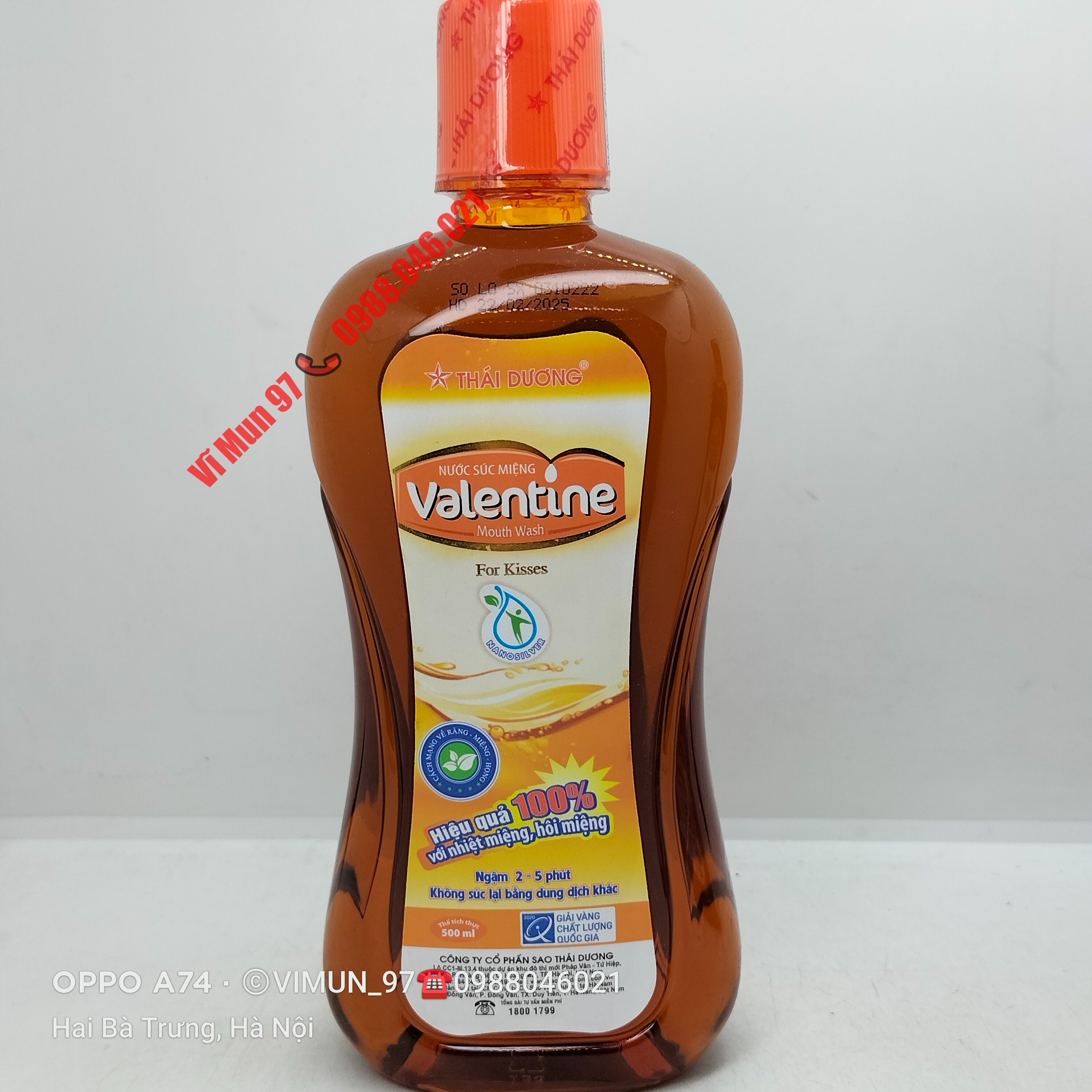 Nước súc miệng Valentine Sao Thái Dương
