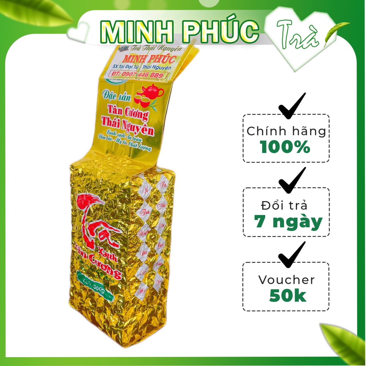 [Túi Hút Chân Không] 500G Trà Thái Nguyên loại 1