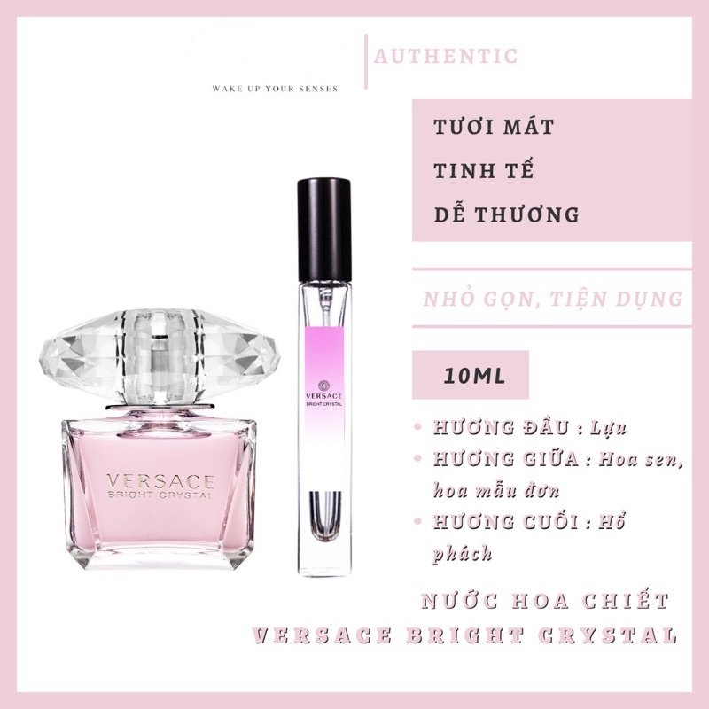 Nước Hoa Versace Bright Crystal (chiết auth 10ml)
