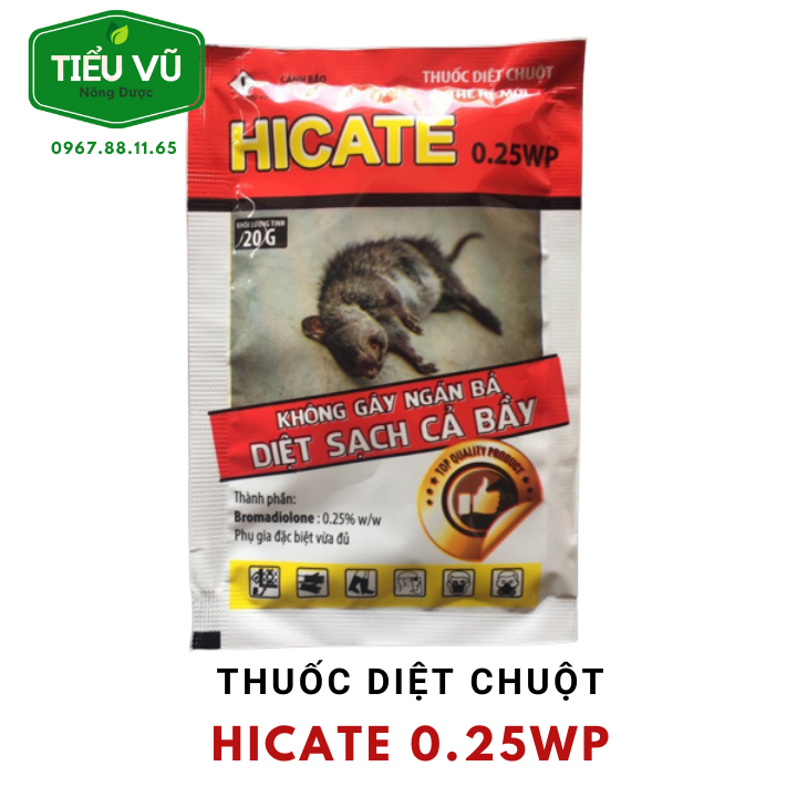 1 gói thuốc diệt chuột HiCate