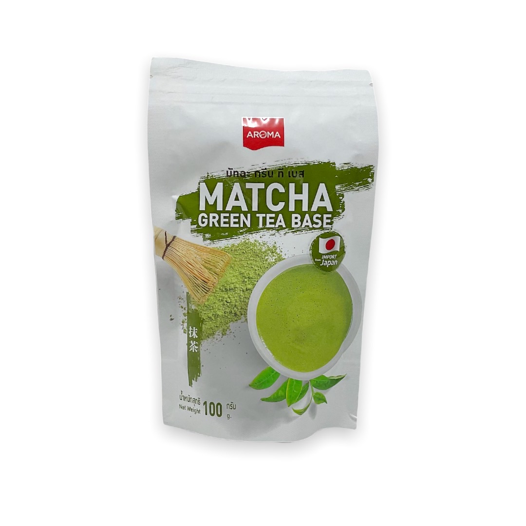 Aroma ชาเขียว ผงชาเขียว ชาเขียวมัทฉะ Matcha Green Tea Base มัทฉะกรีนที
