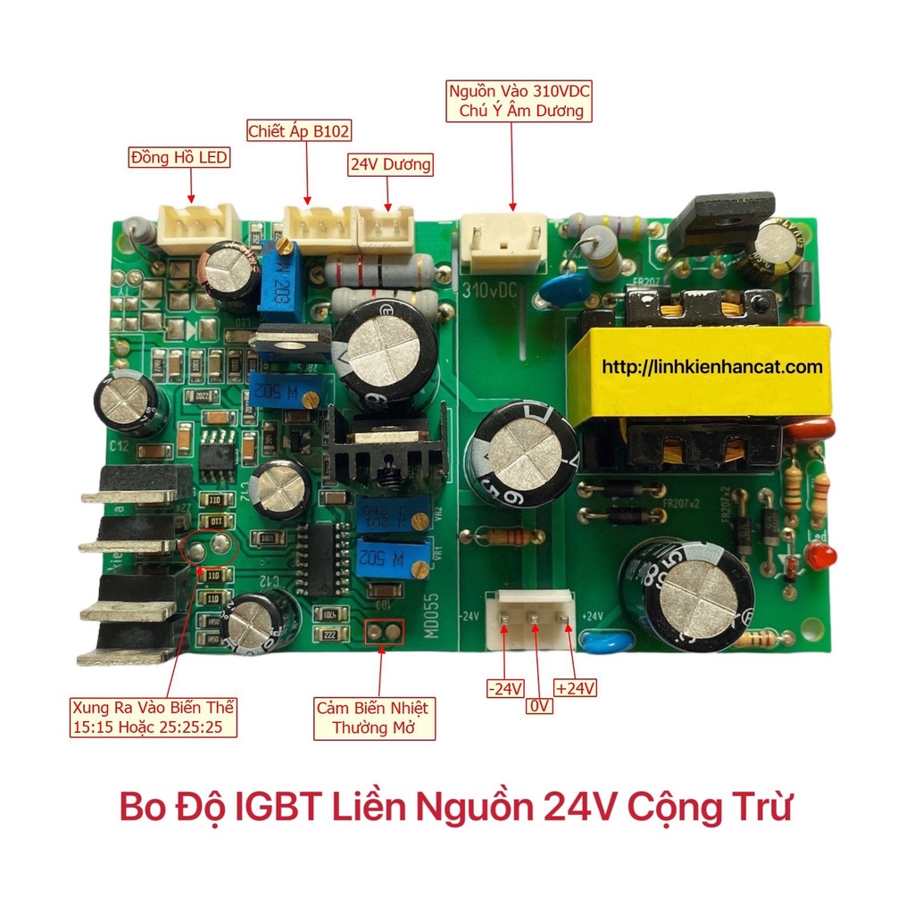 Bo Độ Máy IGBT Liền Nguồn 24V Cộng Trừ
