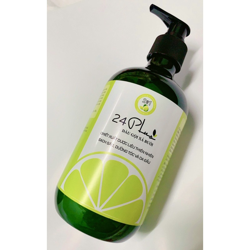 Dầu Gội Xả Bưởi 24 Plus - Giảm Rụng, Mọc Tóc 500ml