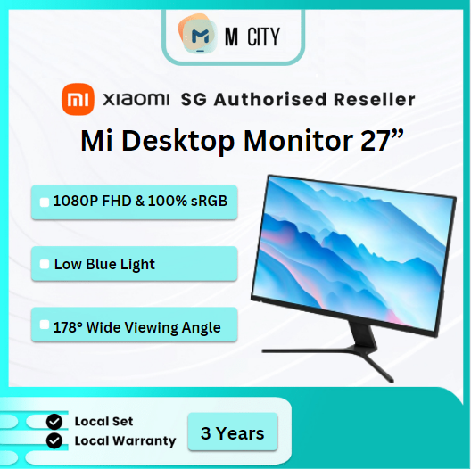 [Xiaomi] Mi Desktop Monitor 27” | 3 Years Official Xiaomi Sg Warranty ...