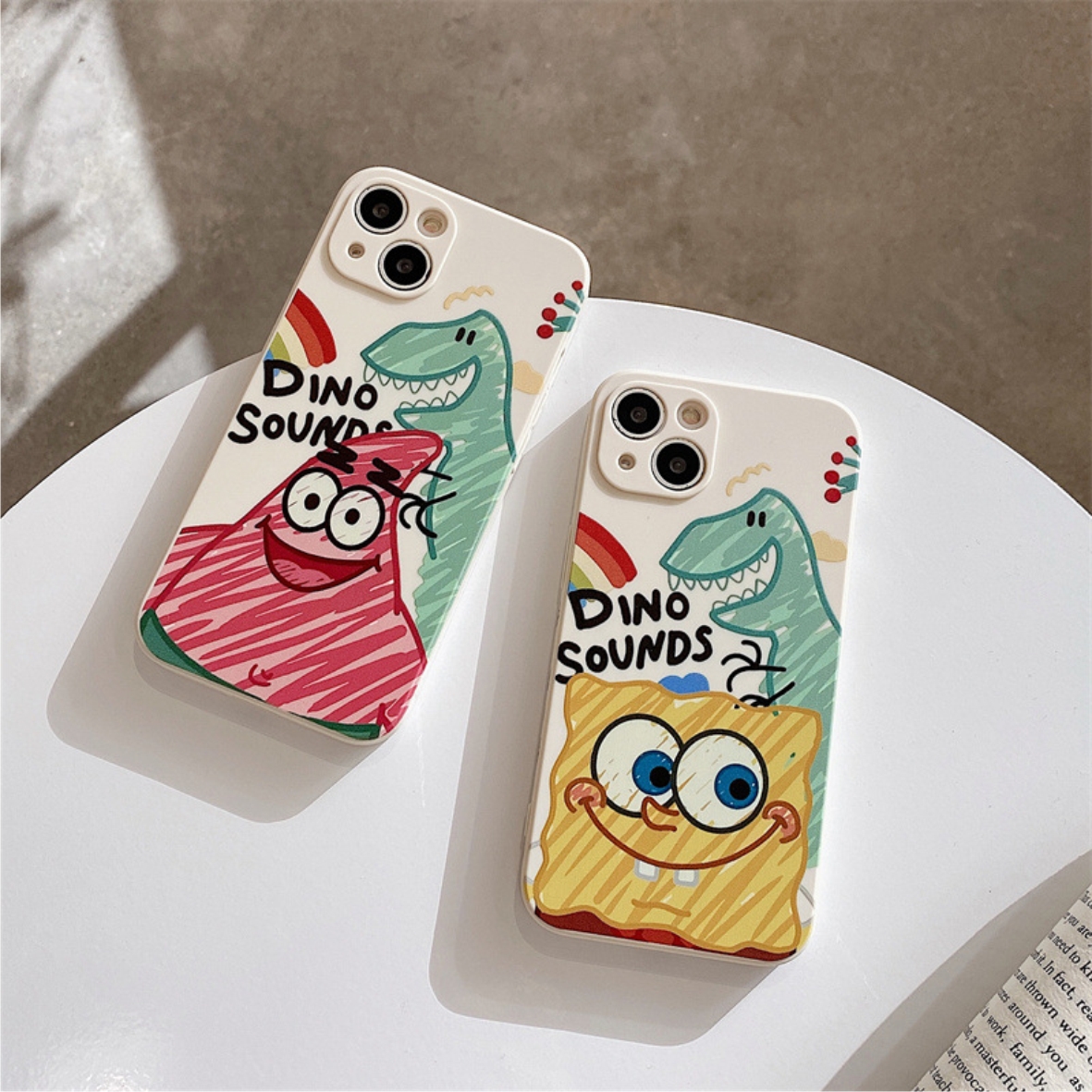 Ốp Lưng Silicon Màu Bảo Vệ Camera Dino sounds