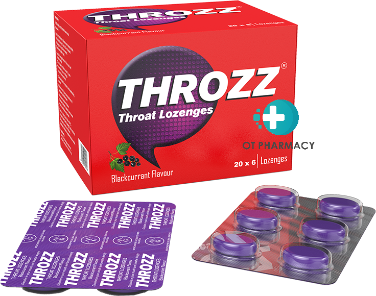 Throzz Throat Lozenges Blackcurrant 6's /1 blister Lazada