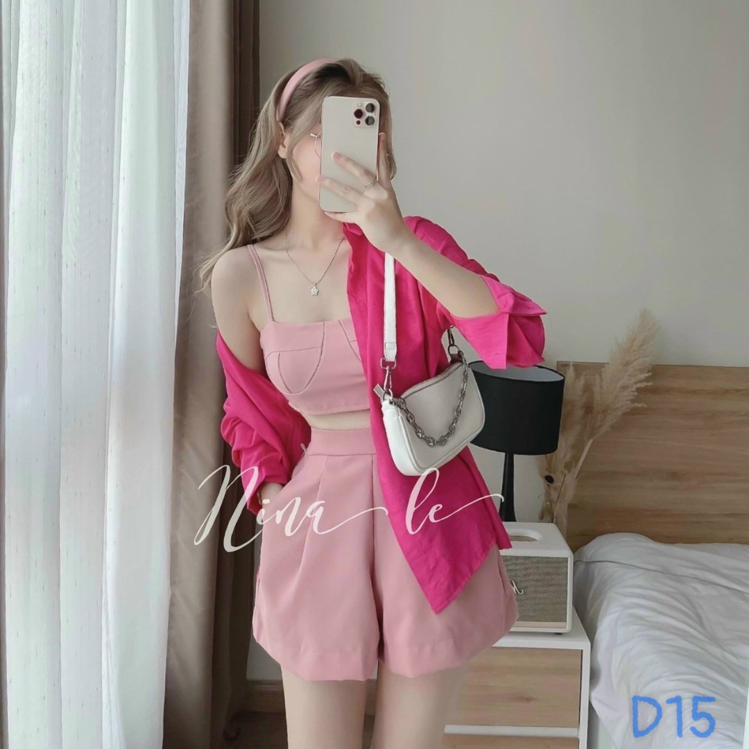 Sét 3 món áo lụa tuyết mưa sang chảnh đủ màu ld22