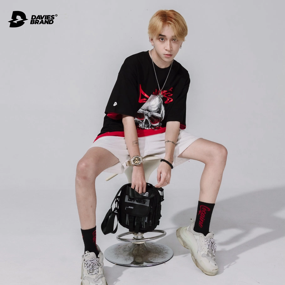 Áo thun Davies nam nữ DSW Tee Old Skull