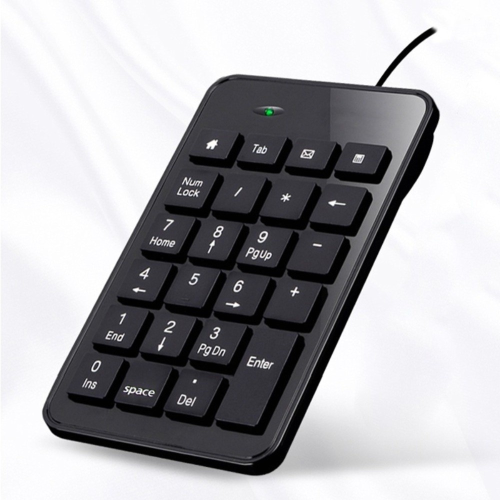 Portable 23 Keys Wired Number Keypad Slim Mini Number Pad Keyboard ...
