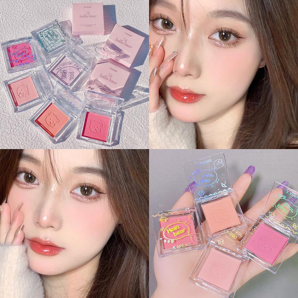 Capel Bear Monochrome Blush Waterproof Long-lasting Natural Matte Blush Face Makeup
