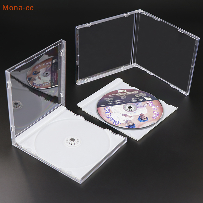 🔥CC Plastic DVD Case Portable CD Storage Box CD Package Case Durable DVD Box Thickened CD DVD Disc box