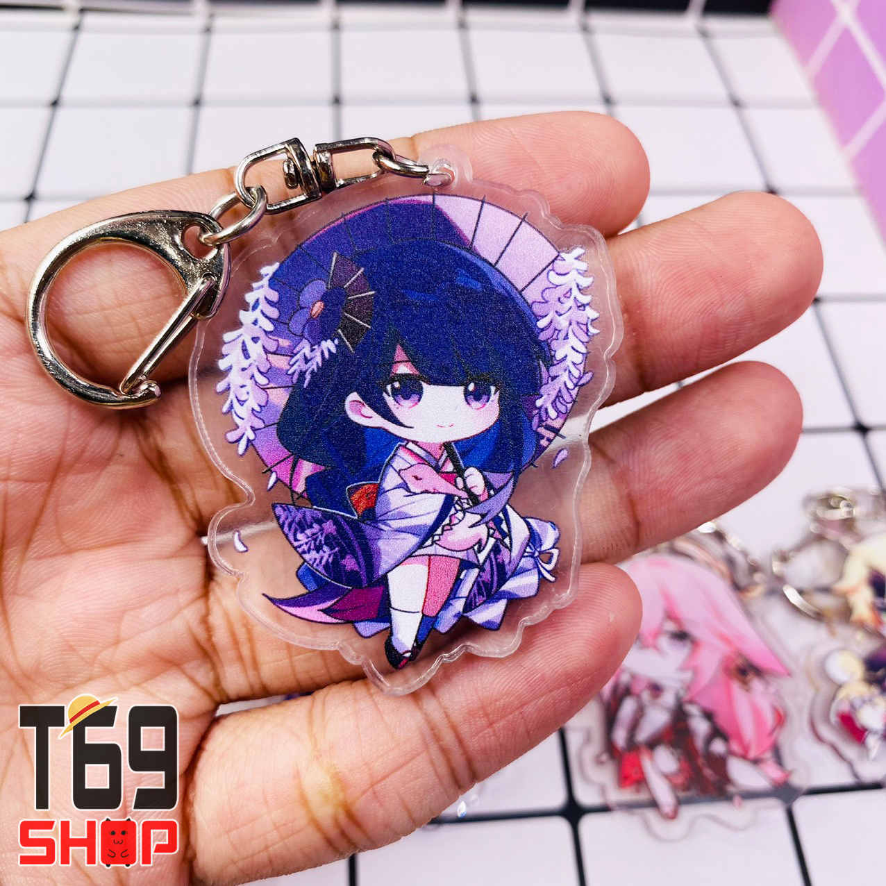 [45 mẫu] Móc khóa mica game Genshin Impact - Nhóm 10 [T69 Shop]