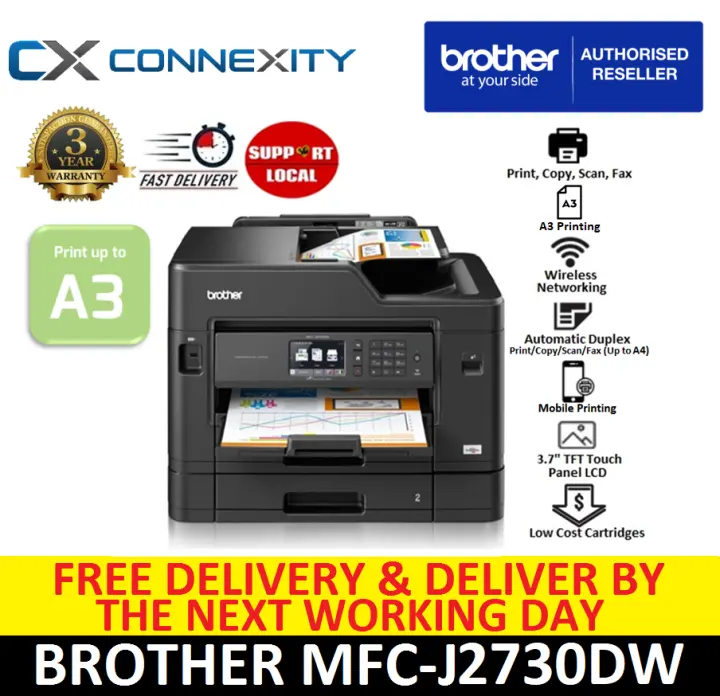 Brother Mfc J2730dw Inkjet Printer L Multi Function Inkjet Colour Printer L A3 Printer L Mfc