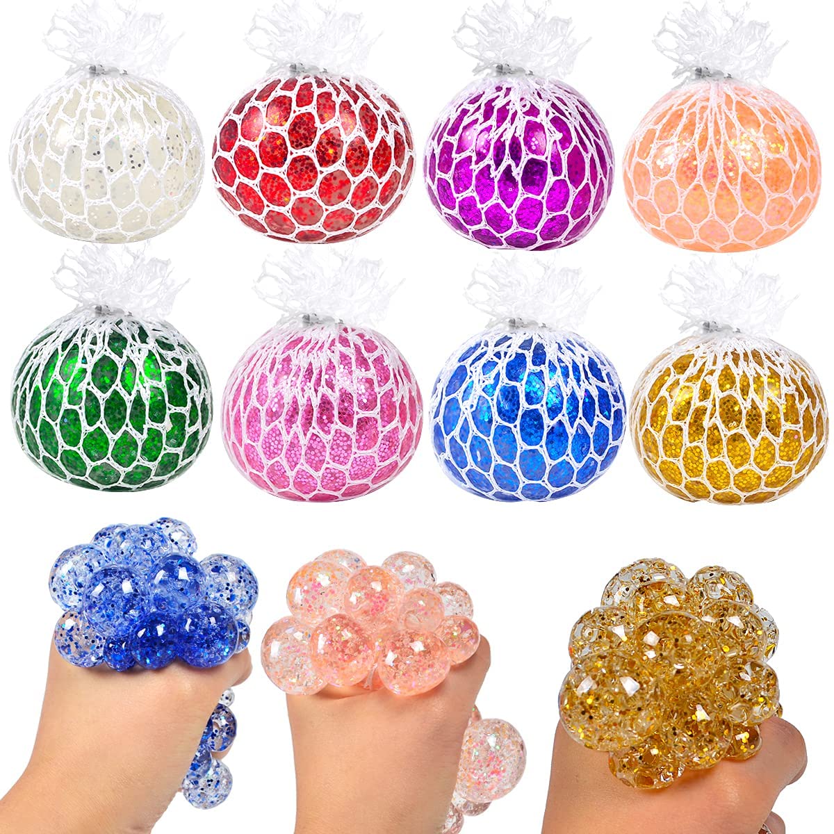 glitter squishy ball