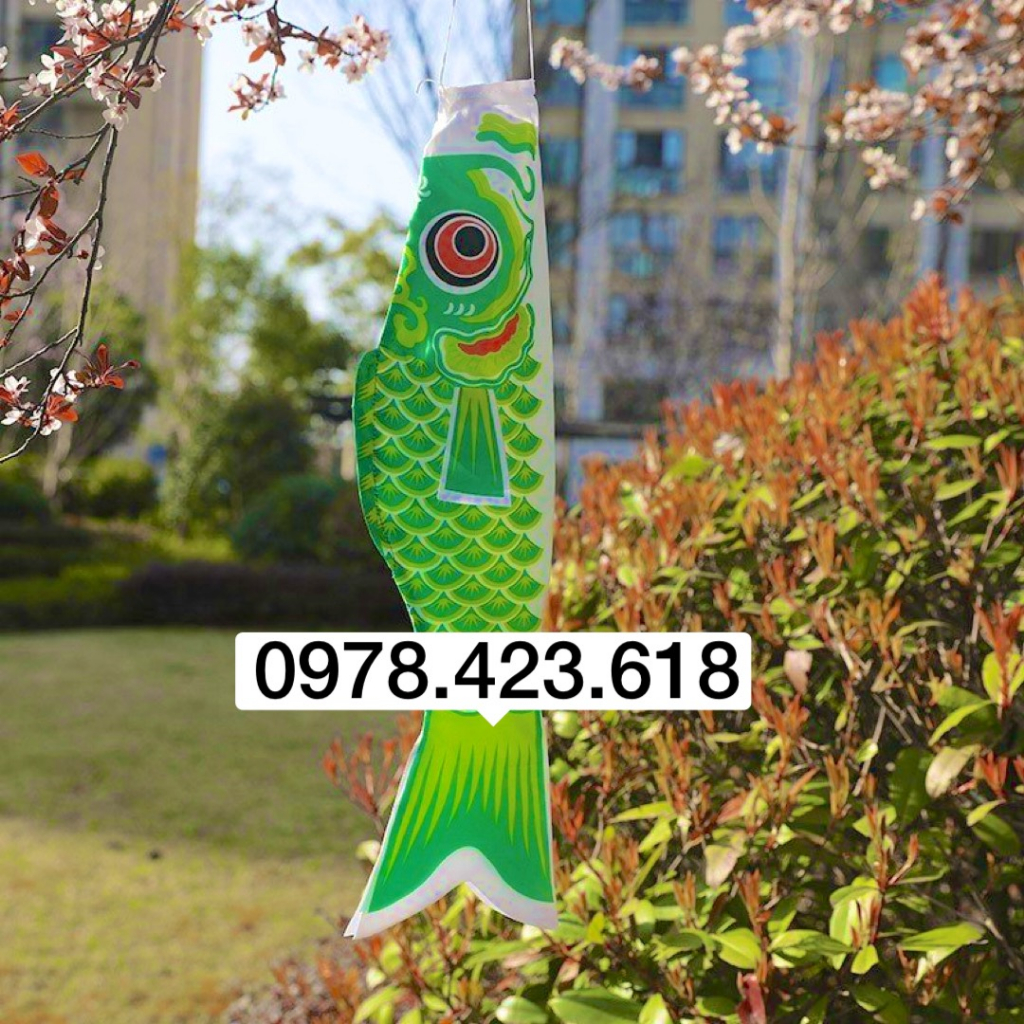 Cờ cá koi - cờ cá chép Nhật Bản treo trang trí lễ hội truyền thống