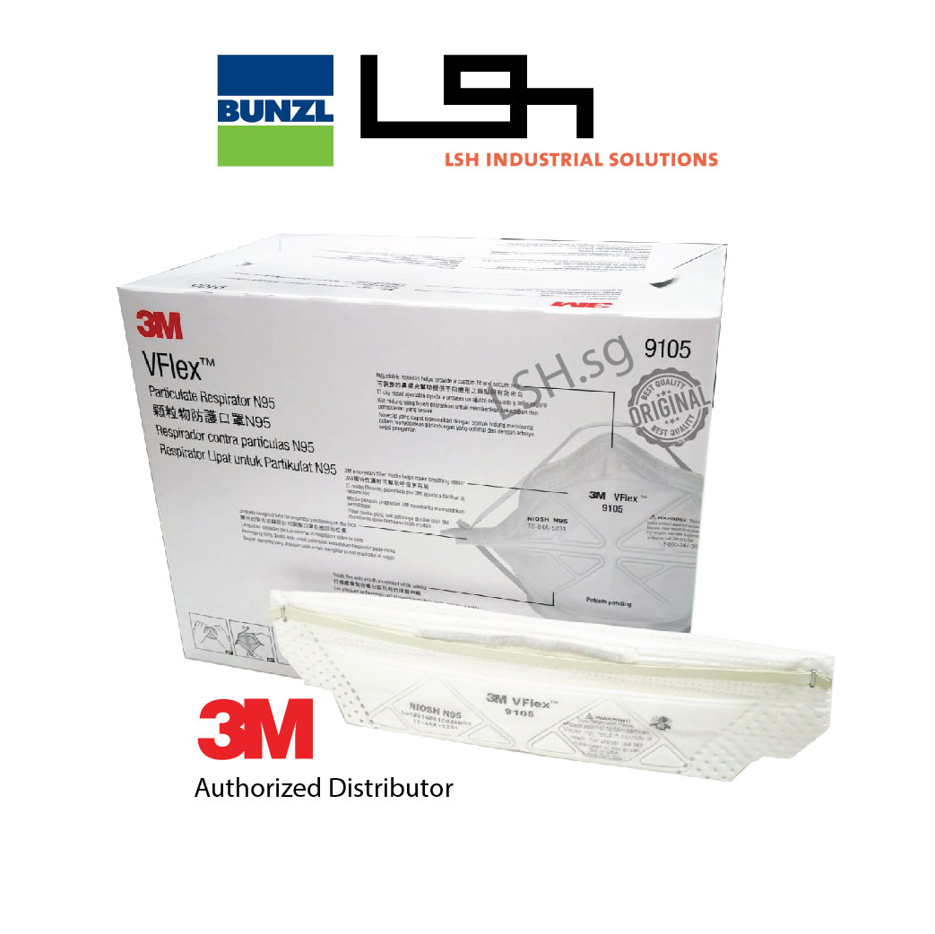 3m 9105 n95 vflex particulate respirator regular 50 box