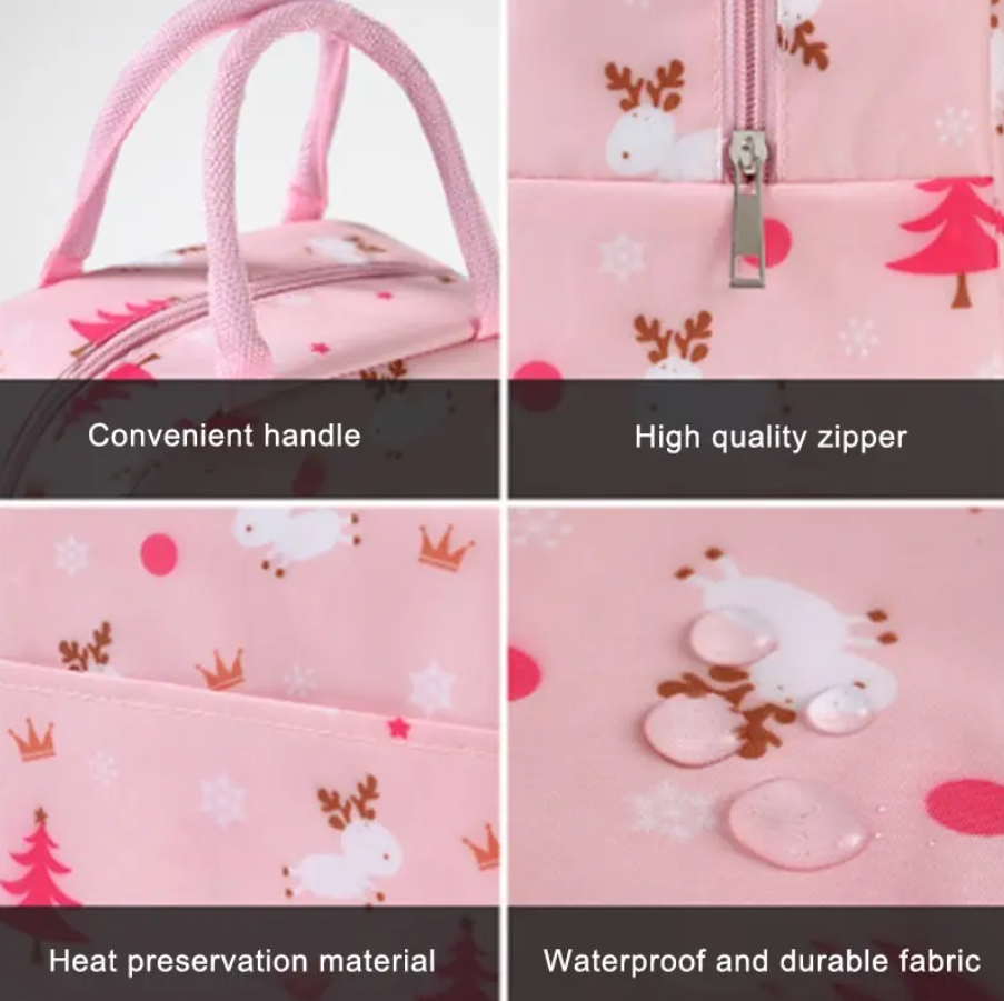 Insulated Lunch Bag - 23x13x21cm, 7L Capacity Cooler for Keeping Food Fresh, Insulated Lunch Box. 