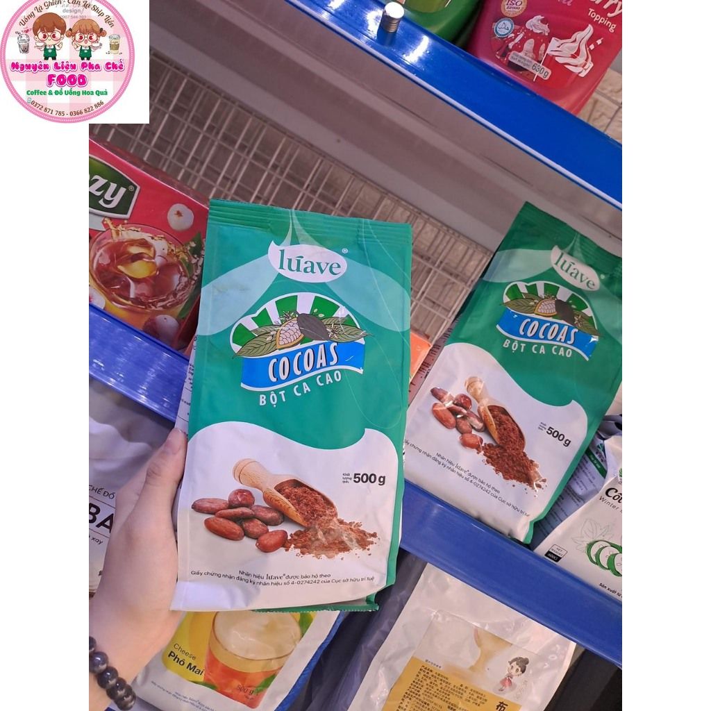 Bột Ca cao Luave Nguyên Chất Gói 500gr/ Cocoas Luave 500Gr