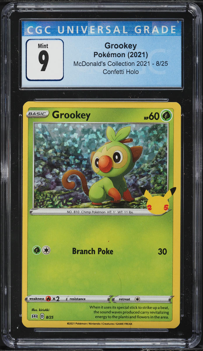grookey pokemon card holographic Grookey main image 1