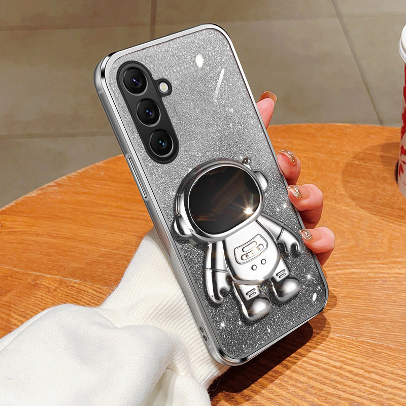 New%20Phone%20case%20Galaxy%20A36%20A26%20A56%20Back%20cover%20Fashionable%20Frosted%20Silicone%20Soft%20Dustproof%20Bracket%20Adsorb%20+%20Electroplated%20astronaut%20bracket%20For%20Samsung%20Galaxy%20A36%20A26%20A56%20case%20-%20Image%209