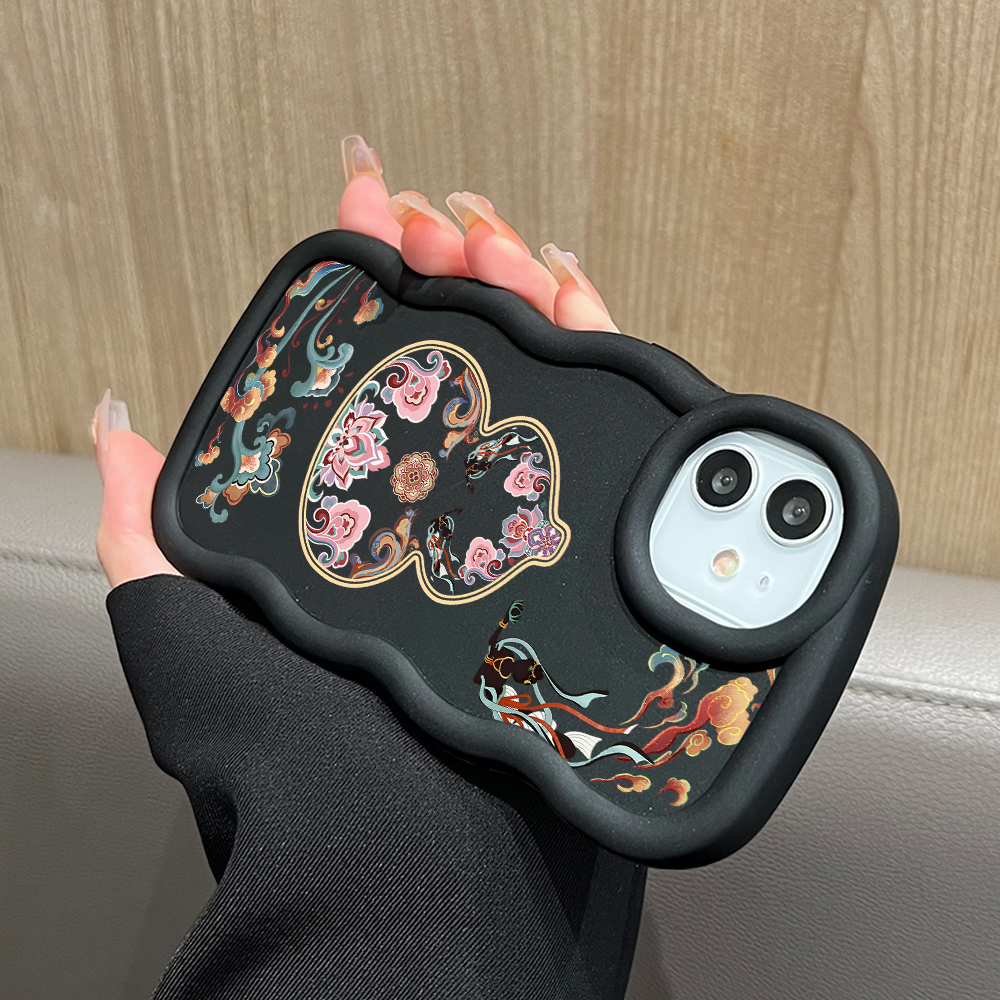 FELMYST%20for%20Samsung%20A16%20Back%20Cover%20Big%20Wave%20Edge%20Soft%20Silicone%20Gourd%20Pattern%20Macaron%20Phone%20Case%20-%20Image%205