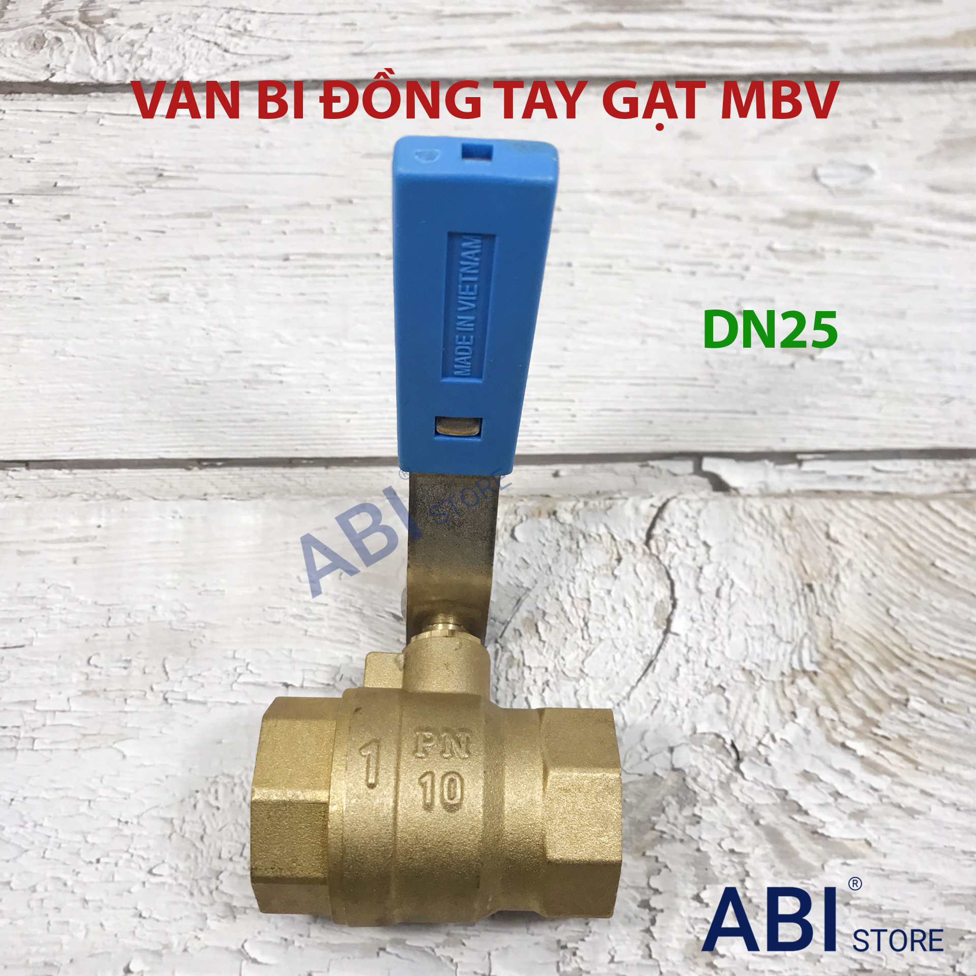 Van bi đồng tay gạt MBV dn15 (1/2) và dn20 (3/4), dn25